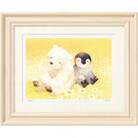 イラスト作家「菜生」アートフレーム〈うつらうつら〉ぺん&くま