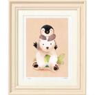 イラスト作家「菜生」アートフレーム〈いつもいっしょ〉ぺん&くま