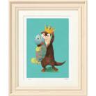 イラスト作家「菜生」アートフレーム〈かんむり〉カワウソ