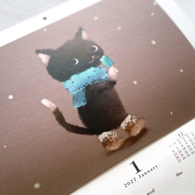 【数量限定】イラスト作家「菜生」2027ネコカレンダー