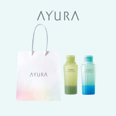 AYURA メディテーションバスt&メディテーションバス(香涼み) 各1本 ハンディバッグ付き