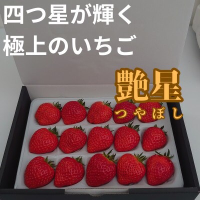 艶星(イチゴ)約350g～約400g「甘味、酸味、風味、旨味」四つ星級に美味!採れたてをお届けします
