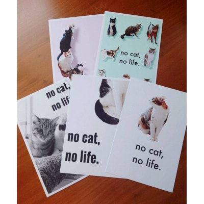 【保護猫ルームえびす】手作り小物セット(がま口・アクリルたわし)ポストカード付