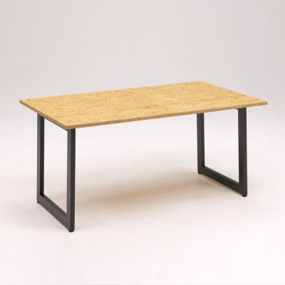 マテリア スタンダードデスク120cm【 OSB材・U型鉄脚 】