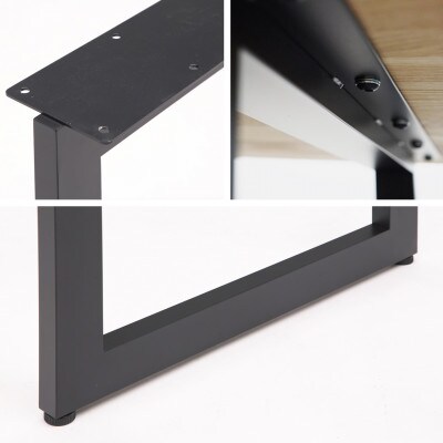 マテリア スタンダードデスク120cm【 OSB材・U型鉄脚 】