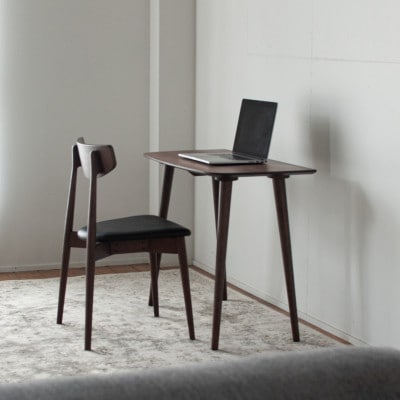 ウォルナット材のデスク[90cm]