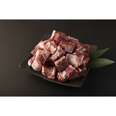 豊作ファーム産 黒毛和牛 赤身 角切り肉 1.0kg