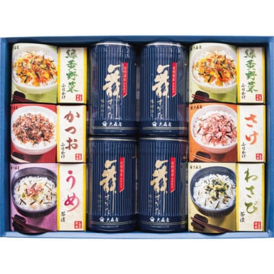 大森屋 舞すがたバラエティ 味付のり4個・ふりかけ(緑黄野菜・かつお・さけ)・茶漬(2種)(柳川市)