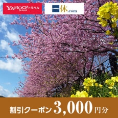 【静岡県河津町】一休.com・Yahoo!トラベル割引クーポン(3,000円分)