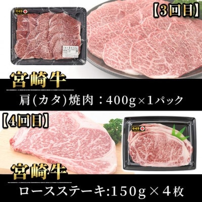 【毎月定期便】宮崎牛 全6回