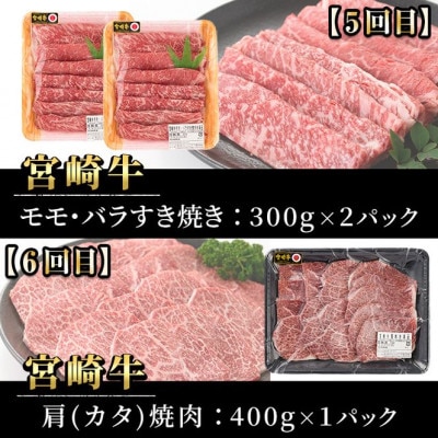 【毎月定期便】宮崎牛 全6回
