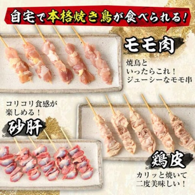 【訳あり・簡易包装】焼き鳥5種食べ比べセット(合計15本・5種各3本)