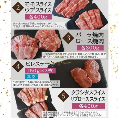 【毎月定期便】宮崎牛食べ比べ贅の極み全9回