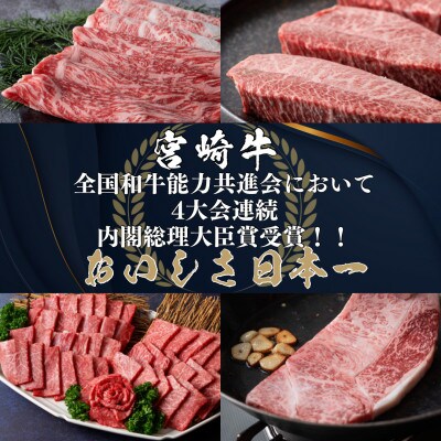 宮崎牛モモステーキ(計1kg・5枚500g×2セット)(門川町)