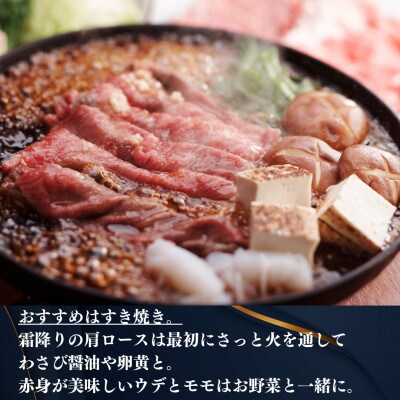 宮崎牛スライスセット(合計1.1kg)ウデ(400g)モモ(400g)肩ロース(300g)(門川町)