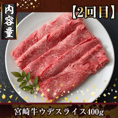 【毎月定期便】宮崎牛スライス(門川町)全3回