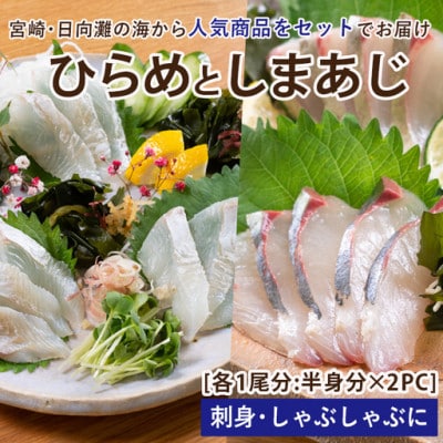 ヒラメとしまあじのお刺身セット(門川町)