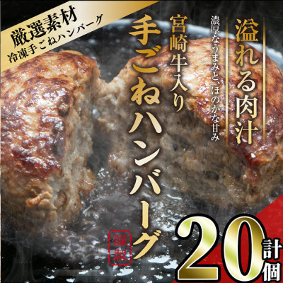 宮崎牛入りハンバーグ(140g×20個)