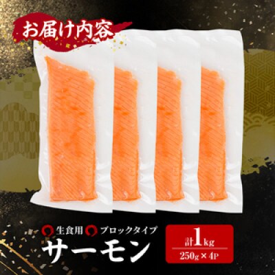 生食用サーモンブロック 1kg