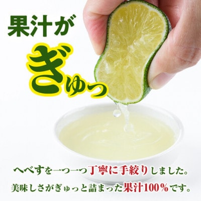 生搾りへべす果汁100%(1kg×1P)
