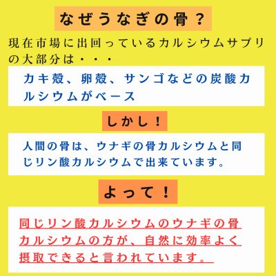 カルシウムの恵40g×1袋　うなぎの骨微粉末　骨密度・関節の気になる方　自然の恵を丸ごと取り入れる