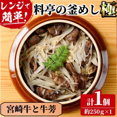 料亭の釜めし・極【宮崎牛と牛蒡】