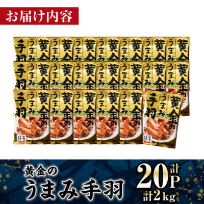 黄金のうまみ手羽(20P)(門川町)
