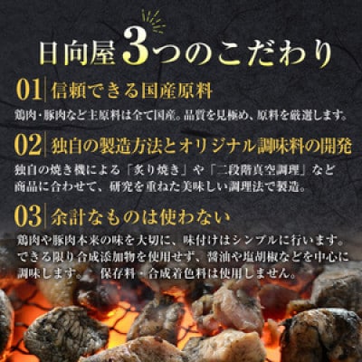 宮崎名物鶏炭火焼き(100g×16P)(門川町)