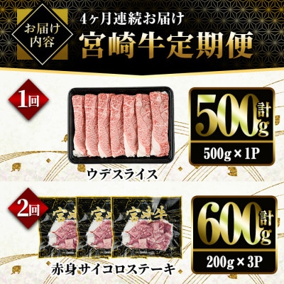 【毎月定期便】宮崎牛スペシャル定期便A全4回