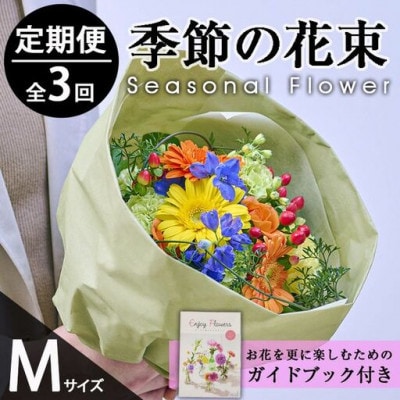 【毎月定期便】季節のお楽しみブーケ(Mサイズ)全3回
