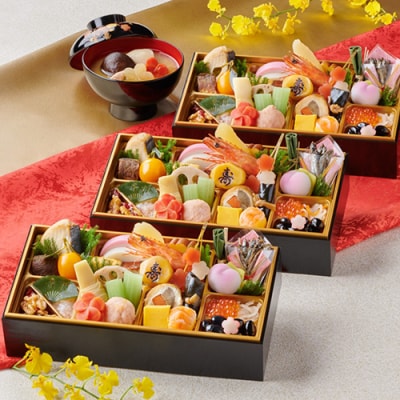 音羽謹製 おせち料理「喜」 冷蔵 3人様 個別用 和風 正月　2026年新春(北海道、沖縄、離島は除