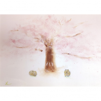 鈴木雄太アトリエ ウォンバット絵画 『日本とオーストラリアの友情』【ジクレー版画】額付き