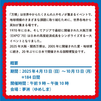 2025年 大阪・関西万博入場チケット 通期パス(大人)【70-07】