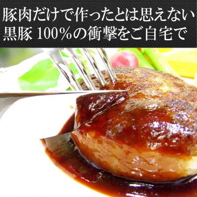 スエヒロ家 鹿児島黒豚100%手作りハンバーグ 110g×4個(冷凍)