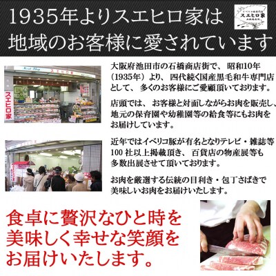 スエヒロ家 鹿児島黒豚100%手作りハンバーグ 110g×4個(冷凍)