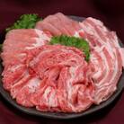 福島牛肩バラスライス400g&麓山高原豚ロース・バラスライス各300g　牛豚スライスセット計1Kg