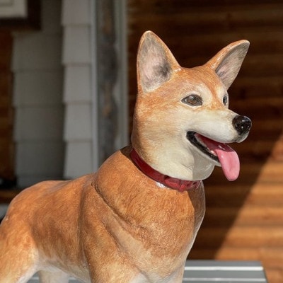 東日本大震災からの動物愛護活動 犬と猫と人と共生を願う絆のアイノカタチ　ワンコモニュメント