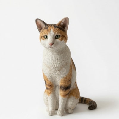 東日本大震災からの動物愛護活動 犬と猫と人と共生を願う絆のアイノカタチ　ニャンコモニュメント 愛猫