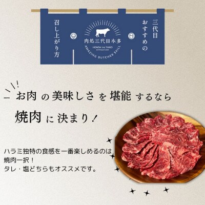 福島牛 ばらハラミ焼肉用 400g