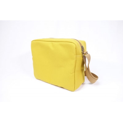 【いちひこ帆布】 BOXショルダー/イエロー