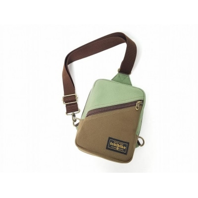 【いちひこ帆布】 ボディバッグ/グリーン