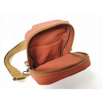 【いちひこ帆布】 ボディバッグ/レンガ