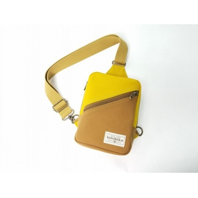 【いちひこ帆布】 ボディバッグ/イエロー