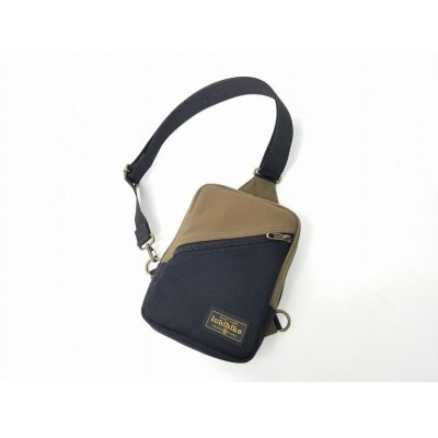 【いちひこ帆布】 ボディバッグ/黒