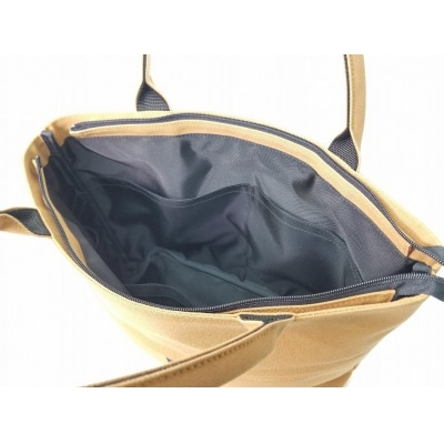 【いちひこ帆布】 ライントート/キャメル