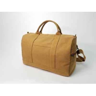 【いちひこ帆布】 トラベルボストン/キャメル