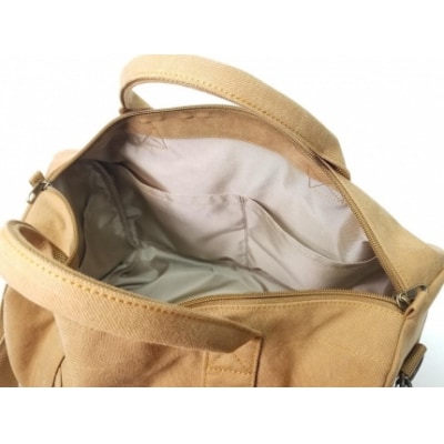 【いちひこ帆布】 トラベルボストン/キャメル