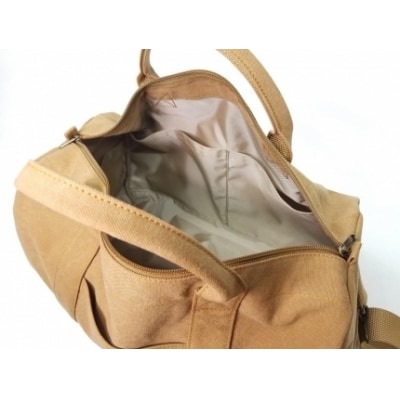 【いちひこ帆布】 トラベルボストン/キャメル