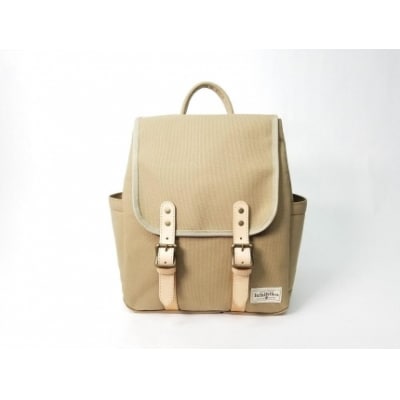 【いちひこ帆布】 リュック/ベージュ