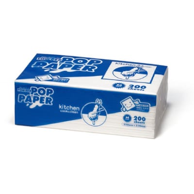 【ペーパータオル】タウパーポップペーパーM　白　12パック入り(1パックあたり200枚)
